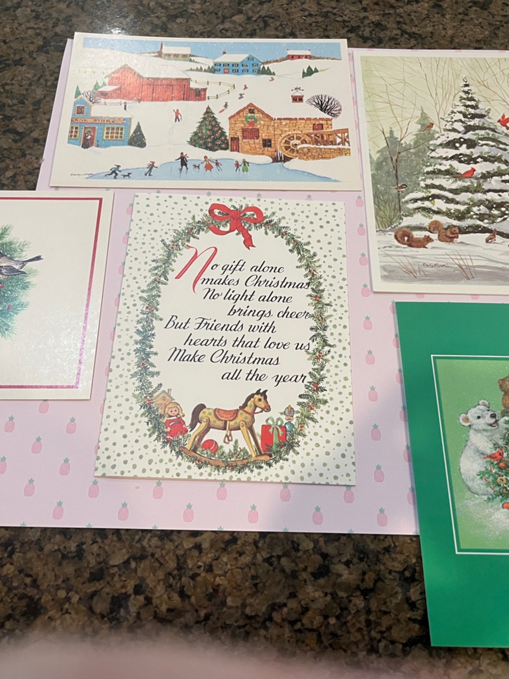 Vintage Greeting Card Set - Illustration by Rudy Nappi  (Nancy Drew Illustrator)